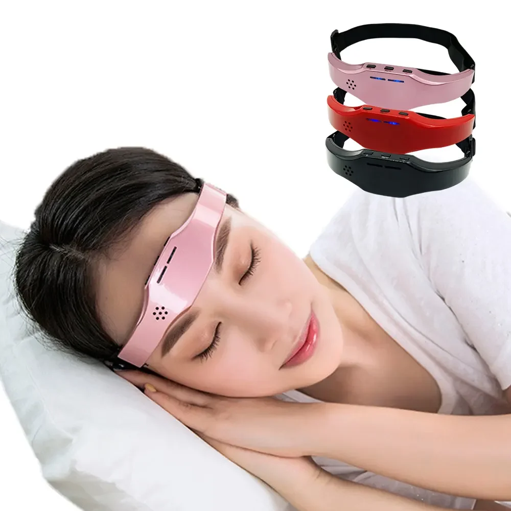 

Smart Library 2024 Rechargeable Head Massager Anxiety Insomnia Treatment Micro Current Physical Therapy Sleeping Aid Instrument