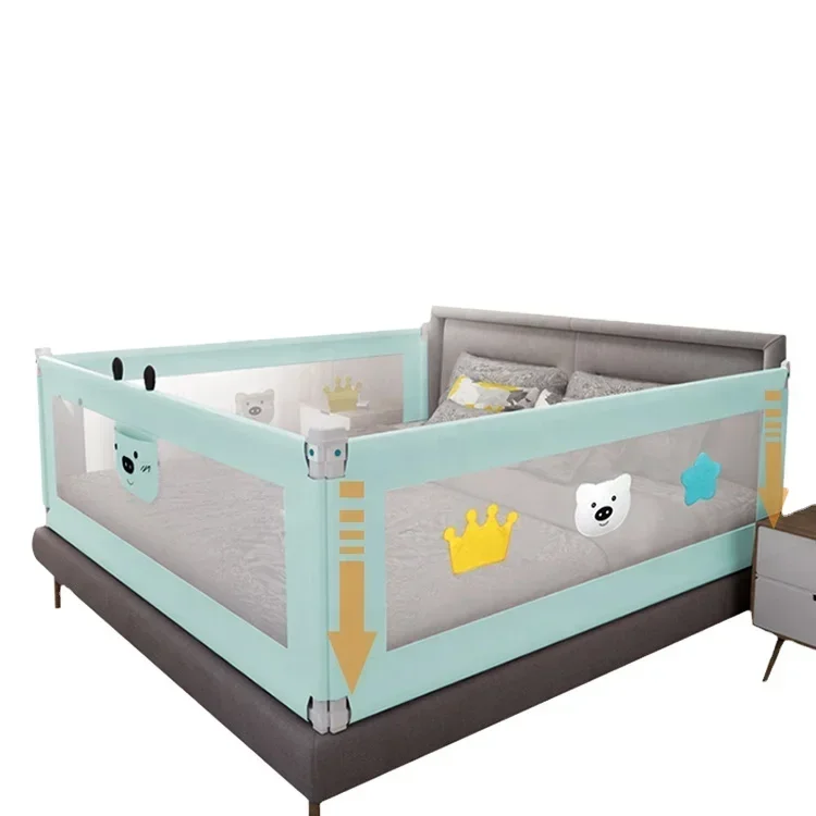 Kinderbedrails Peuter Multifunctioneel Verstelbaar Babybed Veiligheidsrail Eenvoudige bediening en installatie