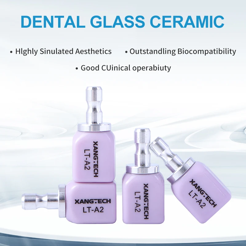 XANGTECH Neue 5 Stück Lithium-Disilikat-Blöcke C14 Glaskeramik Dentallabor für Sirona Cerec CAD/CAM für Kronenfurniermaterial