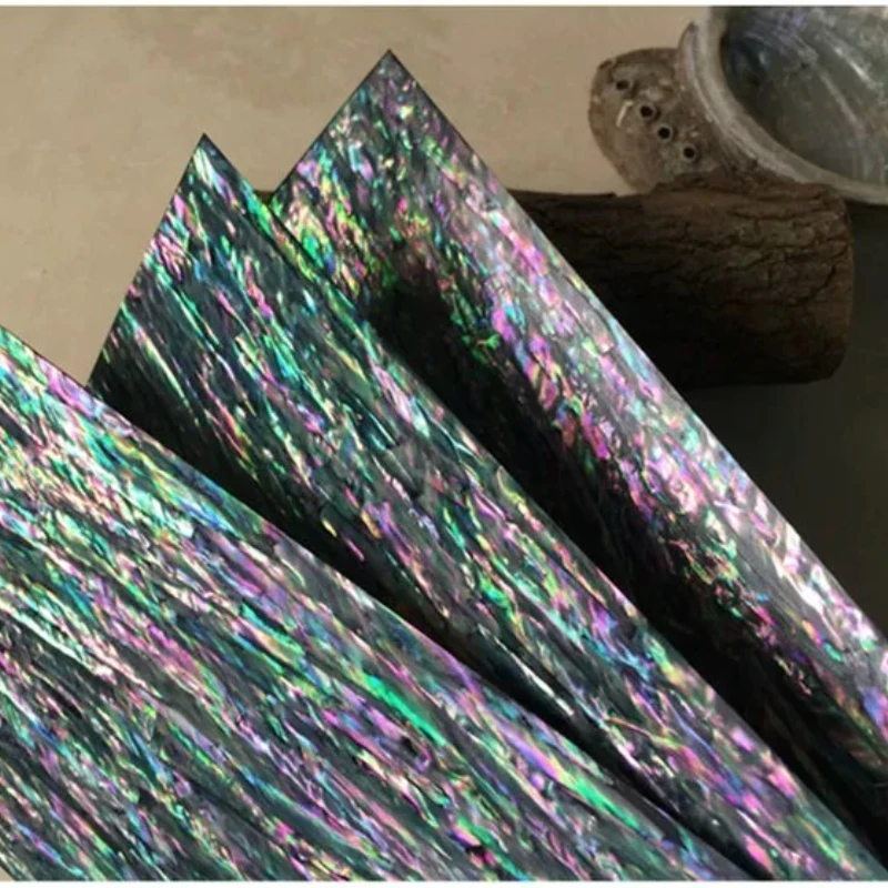 Natural Fine Grain Bohai Bay Iridescent Abalone Shell Sheet, DIY Handmade Lacquer Art, Surface Inlay Ornament Material