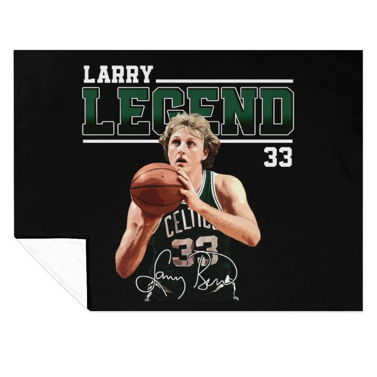 

Larry Bird Larry Legend Basketball Signature Vintage Retro 80s 90s Bootleg Rap Style Perfect Gift For Basketball L Throw Blanket