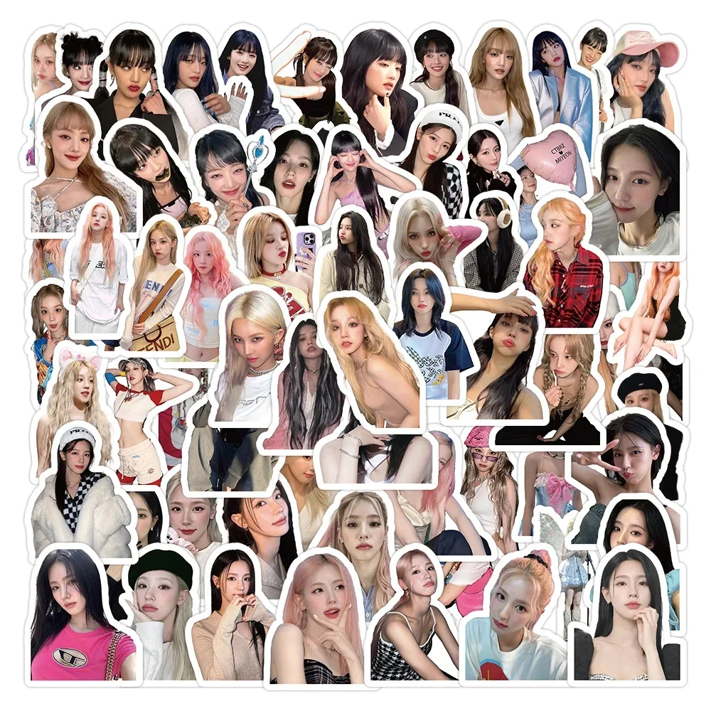 100 個 Kpop Gilrs グループ (G)I-DLE Soyeon MINNIE MIYEON YUQI SHUHUA 落書きステッカーヘルメット自転車ハンドアカウント鉛筆ケース