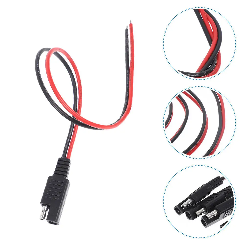 

4Pcs Sae to Terminal Quick Connector 14Awg Heavy Duty Insulated Battery Plug for Automotive Rv Marine Solar Panel Wiring