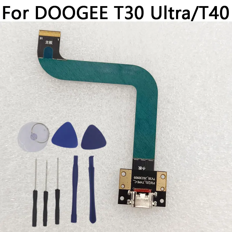 

New Original DOOGEE T30 Ultra T40 USB Board With USB Charging Board Transfer Flex Cable FPC For DOOGEE T30 ultra Tablets