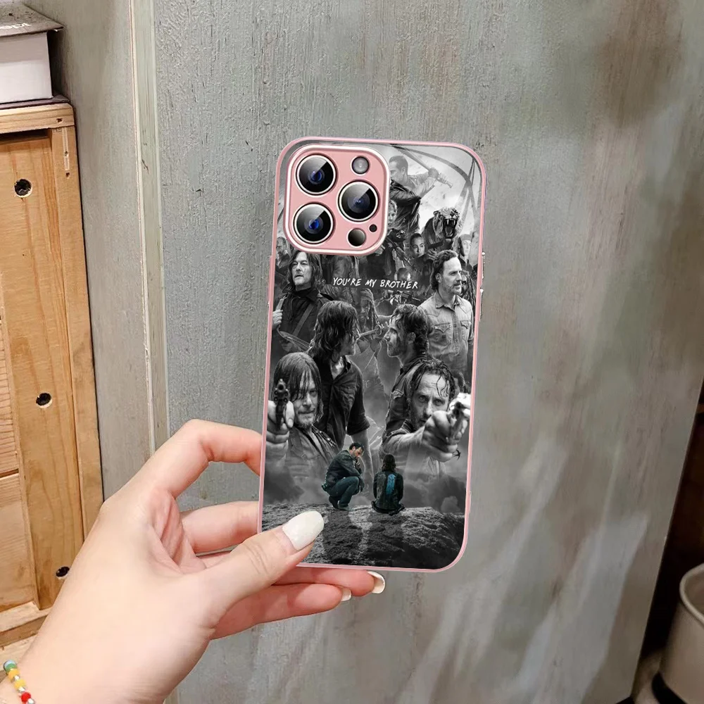 The Walking Dead Phone Case Tempered Glass For iphone 14 13 12 11 Pro Mini XS MAX 14Plus X XS XR Fundas