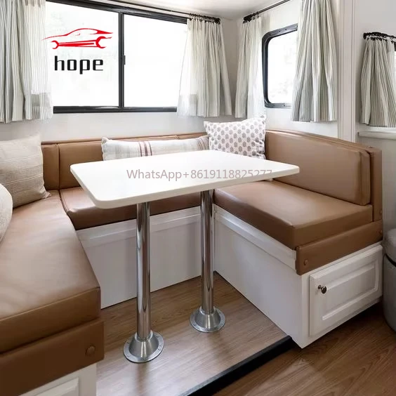 High-end RV lift table aluminum camper table strong without deformation lightweight caravan accessories