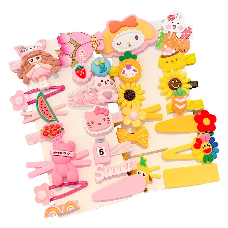 New children hairpins  Korea Princess hair clips girl cartoon baby hair accessories kids hair accessories for girls