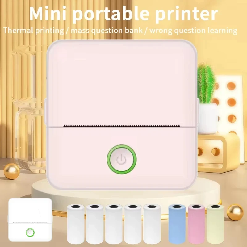 

Sticker Label Photo Printer Sets Mini Portable Printer Photo Printers Machine Adhesive Multifunctional Thermal 3d Coding Office