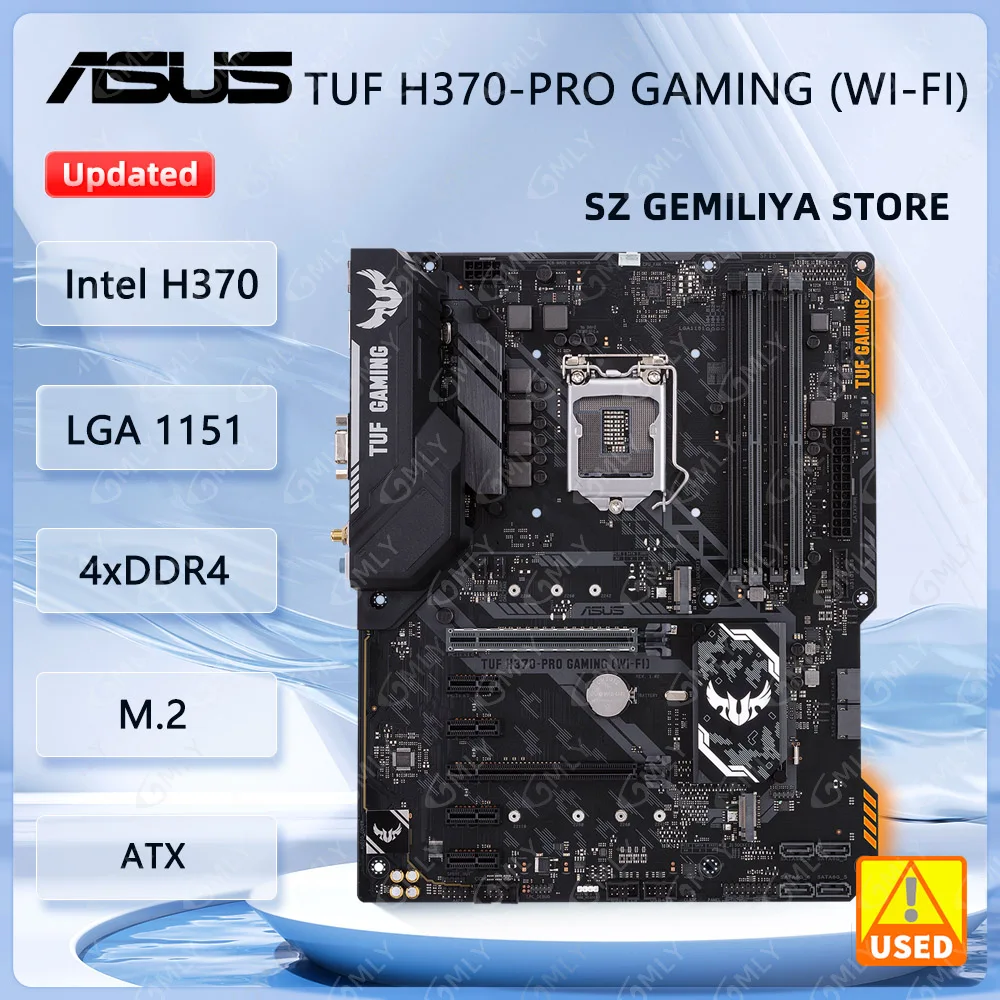 Placa-mãe Asus TUF H370-PRO GAMING (WI-FI) Intel H370 LGA 1151