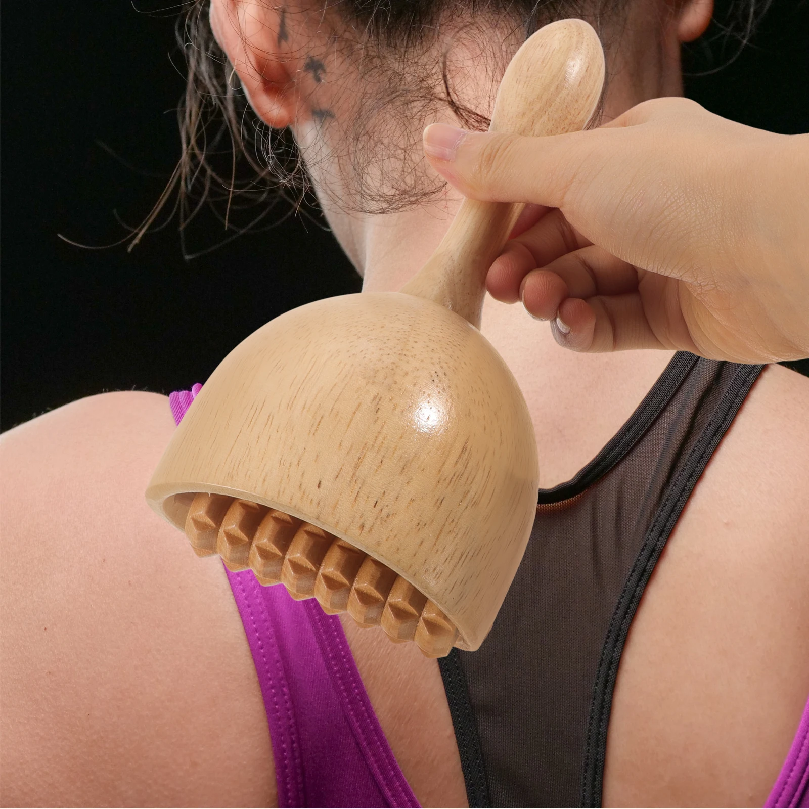 

Wooden Back Cup Massage Wooden Scraping Supply Tool Portable Household Wood Cupping Massager Pain Portable Massager Relief