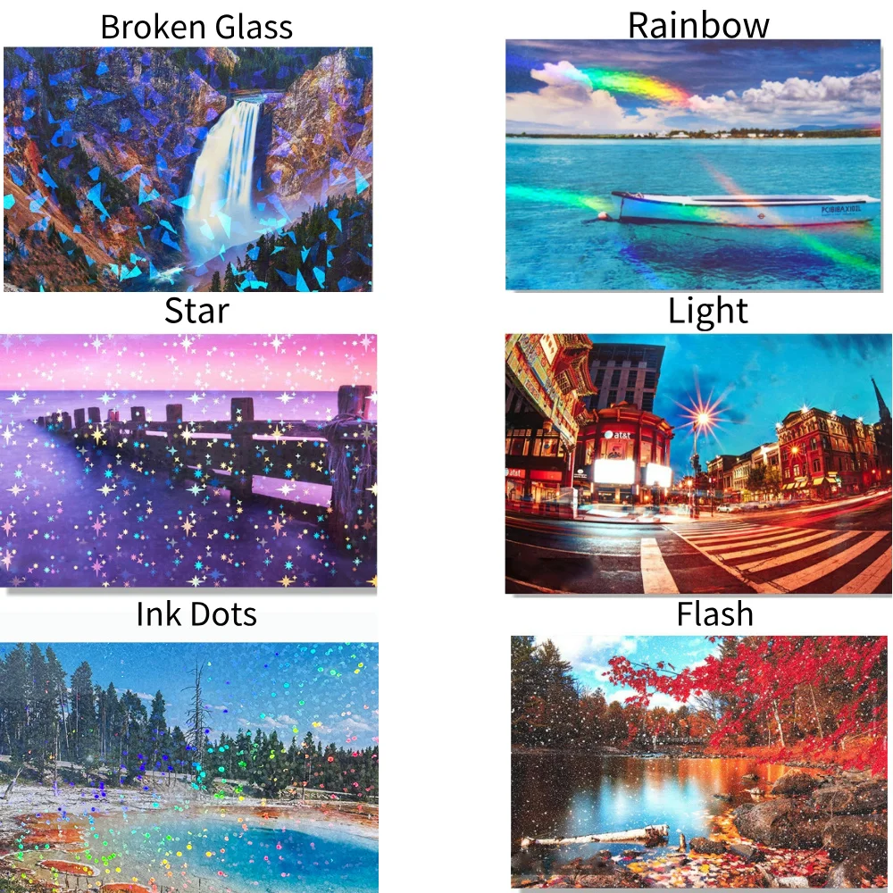 20 Blatt A4 Holographische Kaltlaminierfolie Klare Selbstklebende Vinylfolie 8,3x11,7 Zoll Wasserdichte Fotoschutzfolie – Detail 1