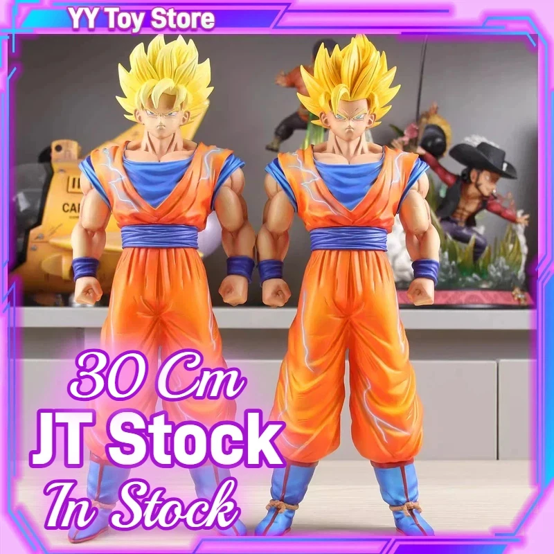 متوفر في المخزون Jt Studio لعبة دراغون بول جوكو سوبر سايان 1 و سوبر سايان 2 تمثال أنيمي الشكل حلية نموذج دمى هدايا #1