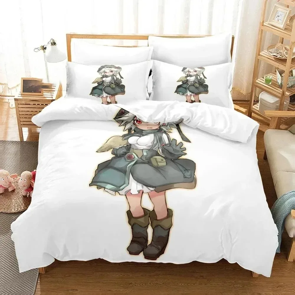 

Anime Made in Abyss Bedding Set 3D Printed Suitable for Bedroom Duvet Cover Set With Pillowcases Kids Home Textile