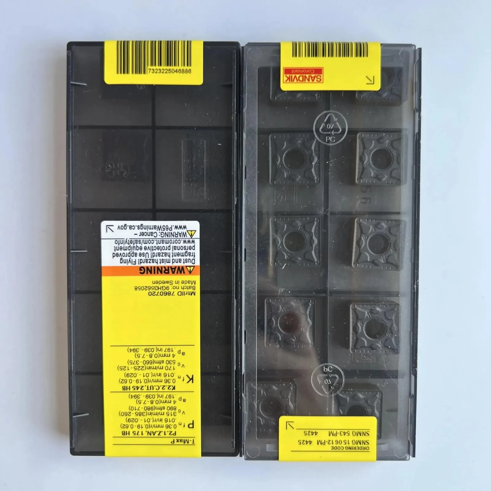 

Original SANDVIK / SNMG150612-PM 4425 / Hard alloy CNC Blade 10 Pcs