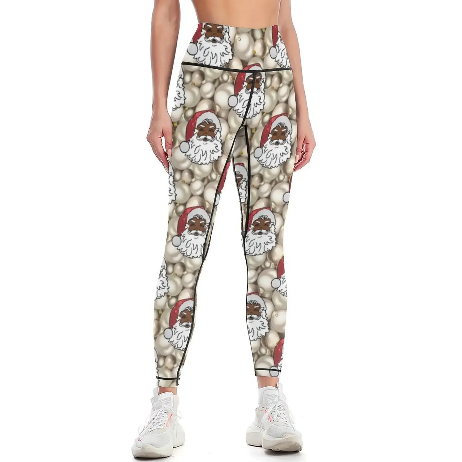 african santa claus Leggings sporty woman gym Women's push up gym's clothing Women sportwear Womens Leggings