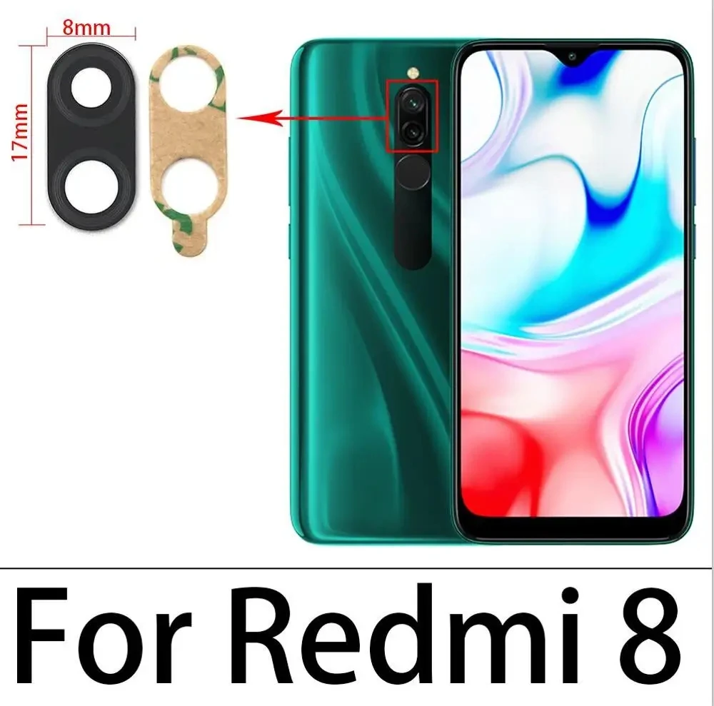 NEW Camera Glass Lens Back Rear Camera Glass Lens With Glue Ahesive For Xiaomi Redmi 9C 7A 9A 8A Note 7 8 9 Pro Max 9S 8T 9T 5G