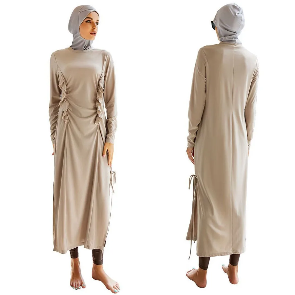 

Burkini Muslim Swimwear 2024 Burkini Femme Robes Hijab Long Musulmane Modest Muslim Clothing Muslim Swimming Suit For Women