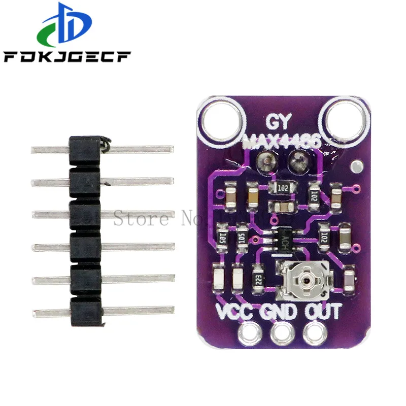 Picture 4: MAX9814 Microphone AGC Amplifier Board Sound sensor Module Auto Gain Control Attack for Arduino MAX4466 PCB Board