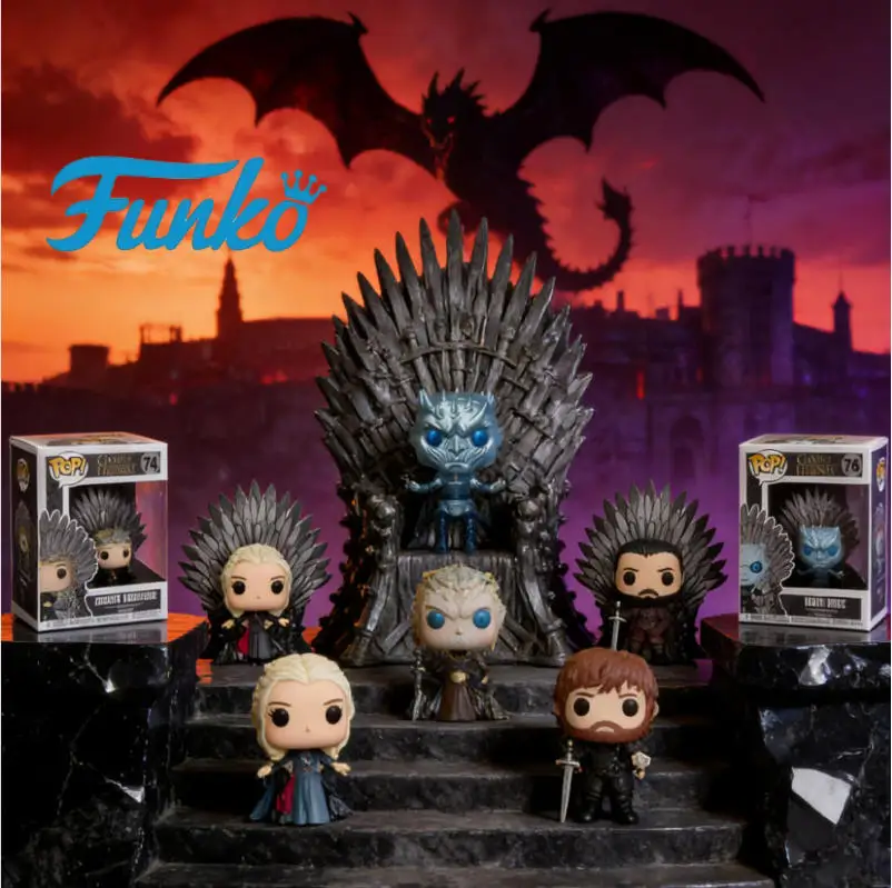Горячая распродажа Funko Pop! Виниловая фигурка GOT: Тирион 71, Дейенерис 75, Король Ночи 74, Железный трон 6 дюймов, Серсея Ланнистер, в оригинальной коробке