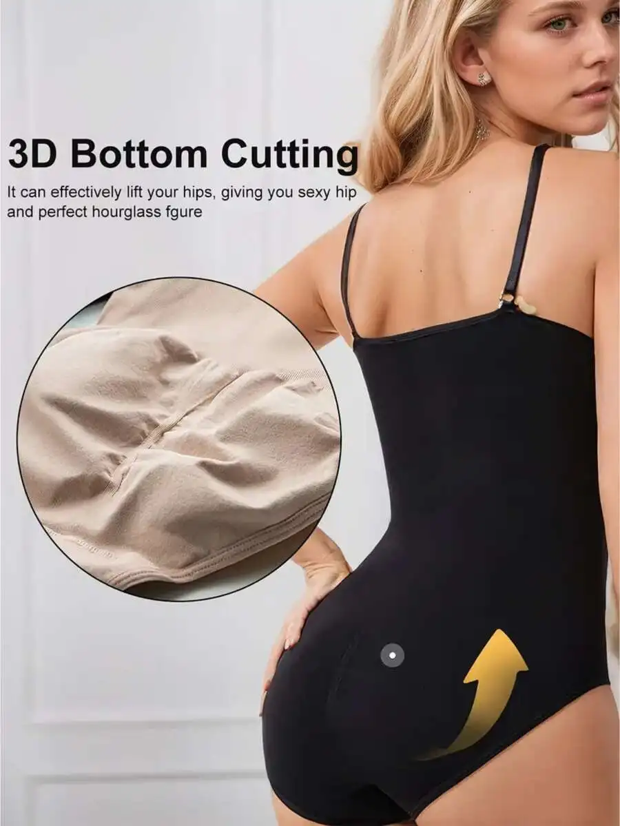 Seamless Shaping Bodysuits For Women - Tummy Control, Butt Lifting, Hip Enhancement, Soft Polyester Blend, Elegant Design,