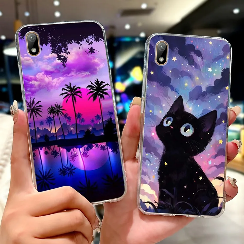 New Design Phone Case For Huawei Y5 (2019) Transparent TPU Slim Back Cover For Huawei Y5 2019 AMN-LX9 Soft Silicone Cases