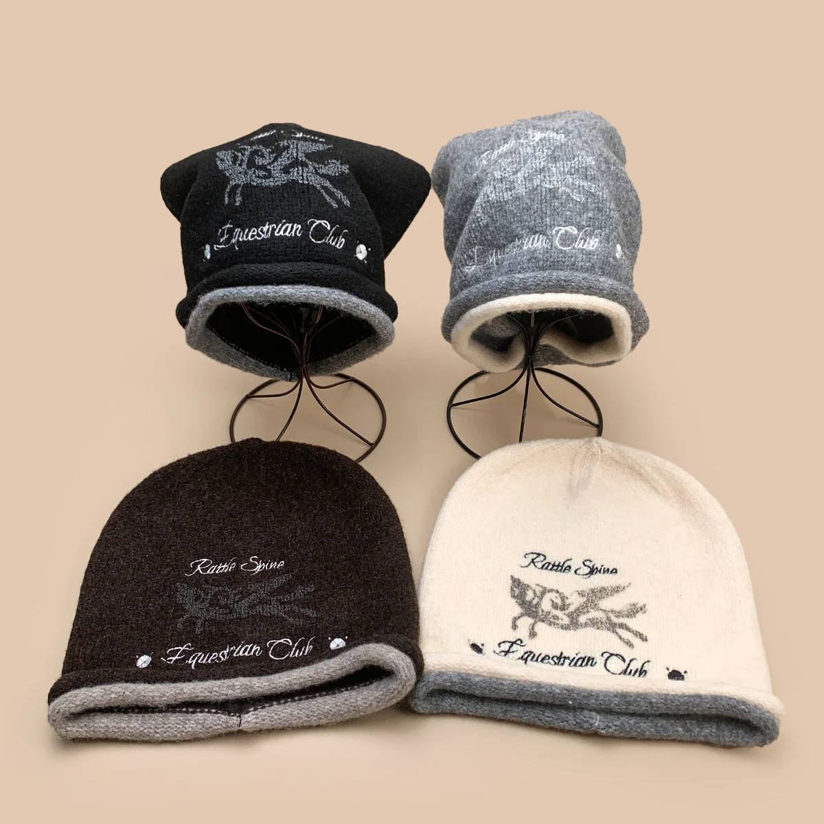 New Style High Quality Retro Winter Casual Hat Daily Outdoor Skullcap Stretchable Keep Warm 100%Cotton Beanie Men Women
