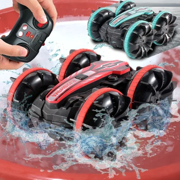 Water and land 2 IN 1 amphibious boat drift remote control vehicle racing RC stunt car ship children outdoor children&#x27;s beach toy kid