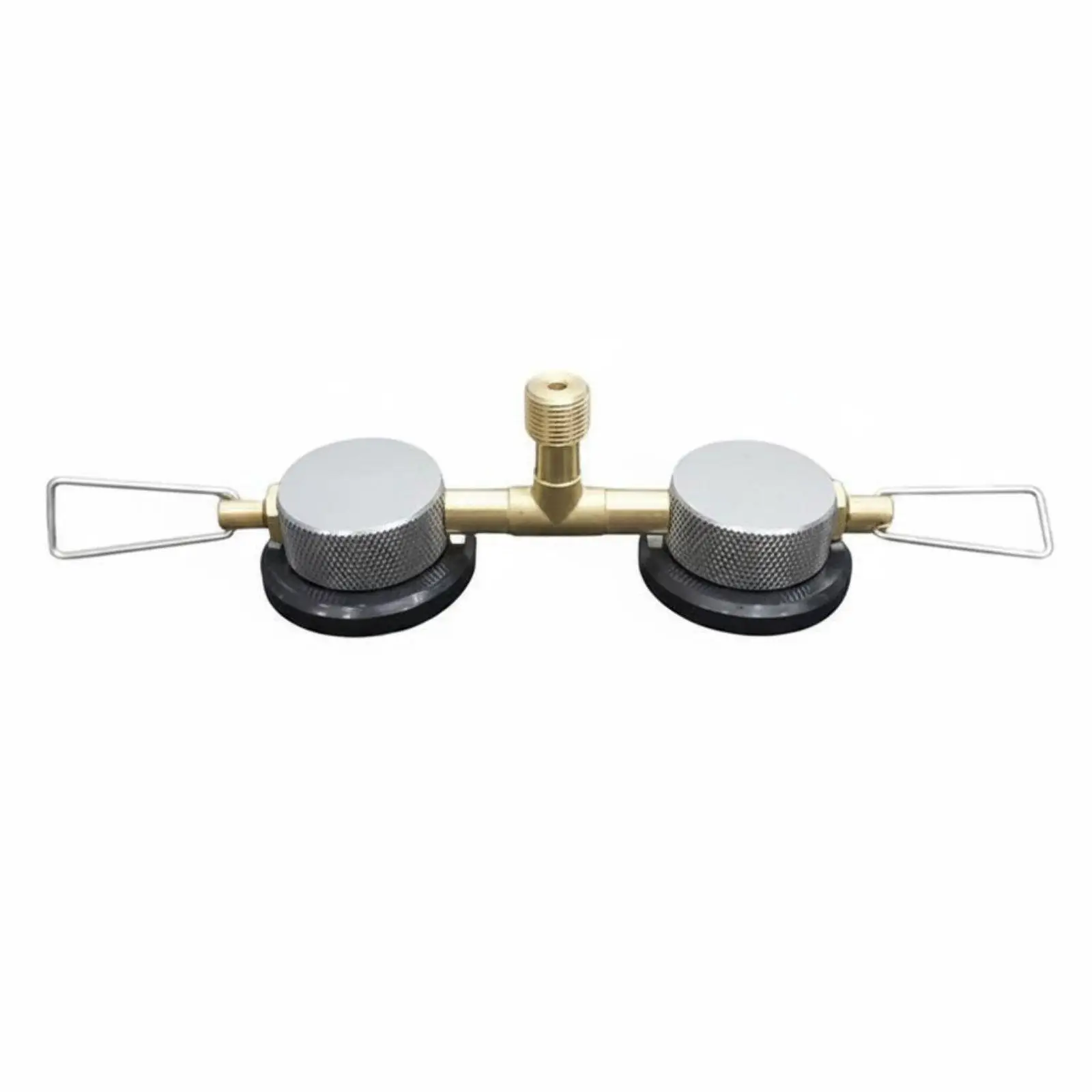Tragbarer Campingkocher-Adapter: Dual-Kanister-Verbinder, Gas-Konverter für Outdoor-Grill und Mahlzeitenzubereitung beim Wandern