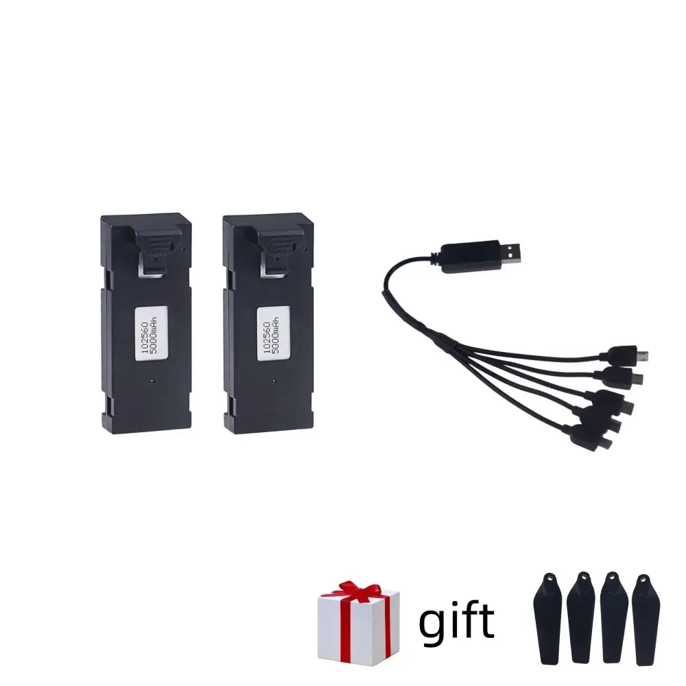 Upgrade 5000mAh E88 Batterij 3.7V Batterij Voor E88 E88PRO E99 E525 P1 K3 P10 A13 S98 RC Drone RC quadcopter Onderdelen Batterij