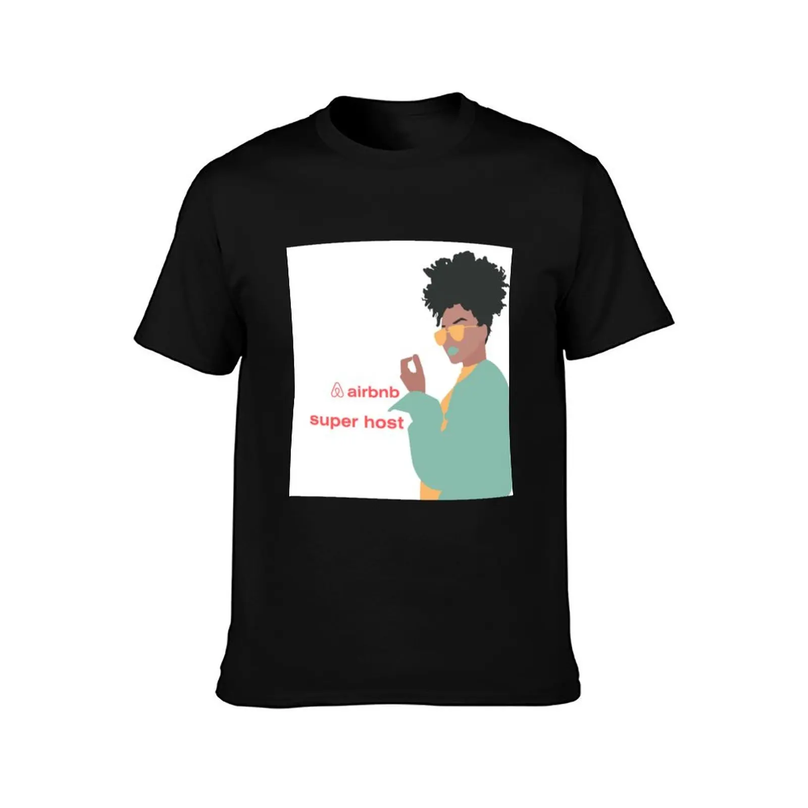 Super Host Airbnb Reservation Aprtments Five Stars African T-Shirt Plus Size Lightweight Tee Shirt T-Shirt