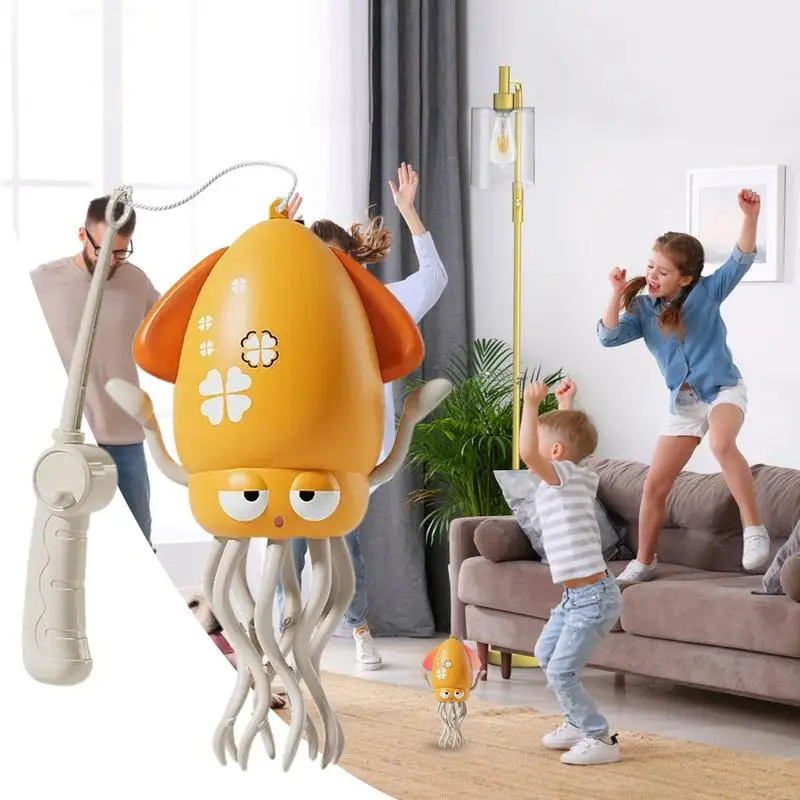 لعبة الأخطبوط 8-الساق ألعاب الأخطبوط الزحف الكهربائية أضواء LED الروبوتات الإلكترونية الموسيقية التفاعلية 8 أرجل تعلم العمل