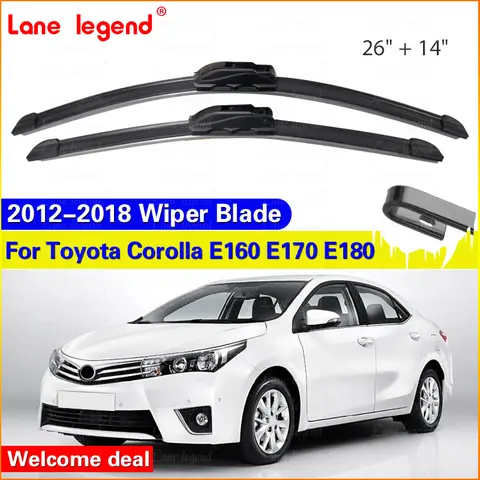 Front Wiper Blades For Toyota Corolla E160 E170 E180 2012 - 2018 Windscreen Windshield Car Accessories 2013 2014 2015 2016 2017