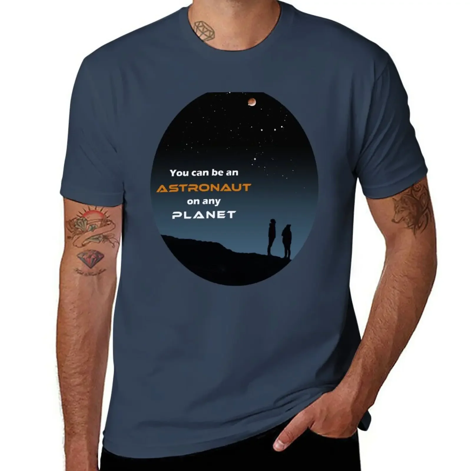 

Astronaut on any Planet T-Shirt heavyweights customs design your own summer top plain black t shirts men