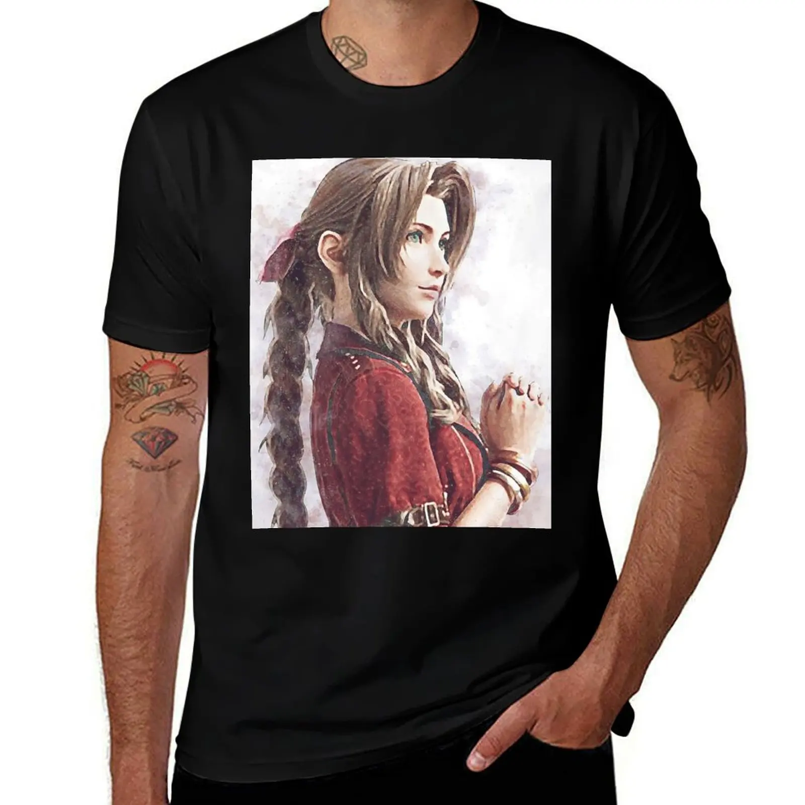Aerith Beauty T-Shirt Classic Graphic Short Sleeve Top T-Shirt