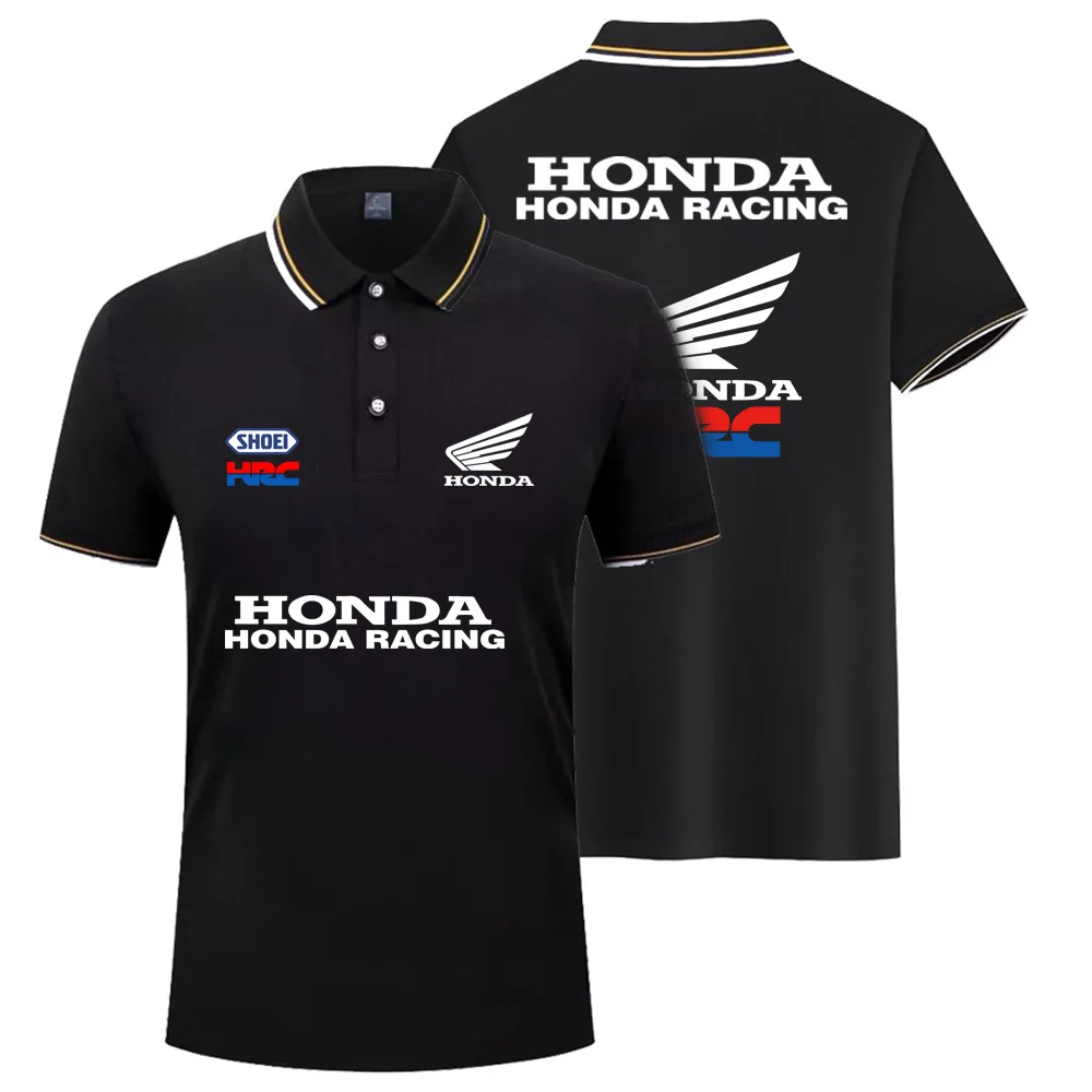 

Summer Tops Men's And Women's Short-Sleeved Polo Shirts Honda Racing Motorcycles POLO Shirts 3D Printed Motorcycle Tops