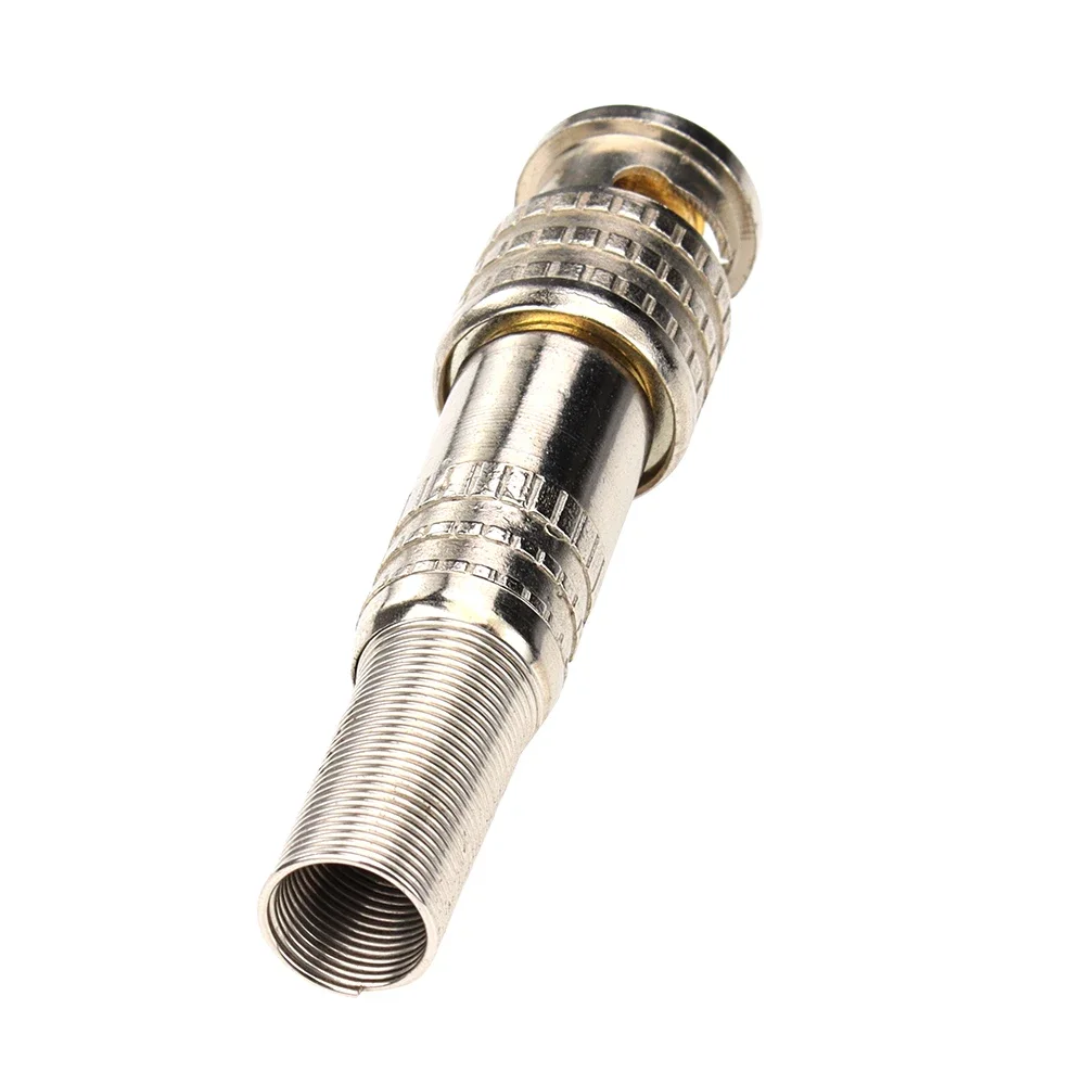 500 قطعة محول لحام BNC ذكر موصل طرفي محوري لملحقات موصلات نظام كاميرا CCTV