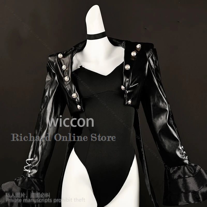 Anime Game Persoan 5 Cosplay Kasumi Yoshizawa Costume Wig Jumpsuits PU Coat Lolita Woman Sexy Halloween Party Suit Customized