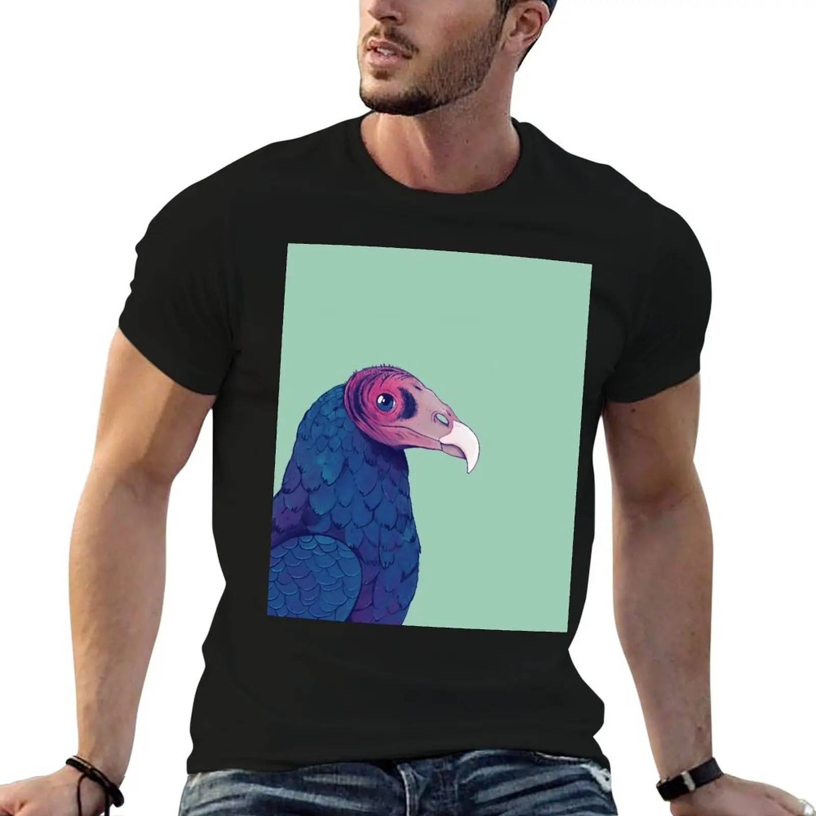 Wistful Turkey Vulture T-Shirt Basic Tee Shirt for Everyday Outfit