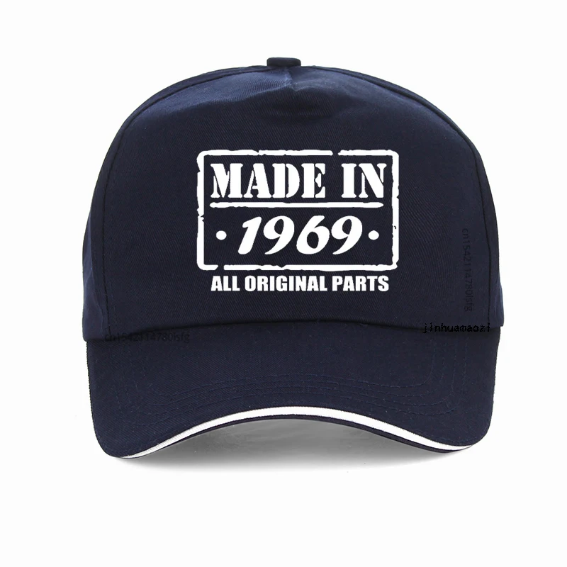 50Th Birthday hat Made In 1969 All Genuine Parts Distressed Fiftieth New Arrival Summer Casual Men Baseball Cap