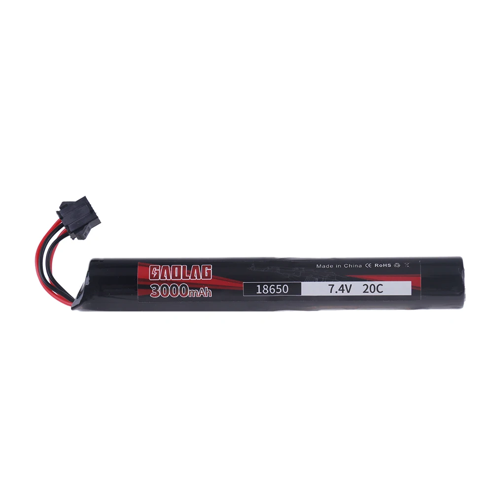 2S 7.4V 3000mAh 18650 akumulator Lipo o dużej pojemności do AKKU Mini Airsoft Gun bateria RC model 20C akcesoria 1 sztuk