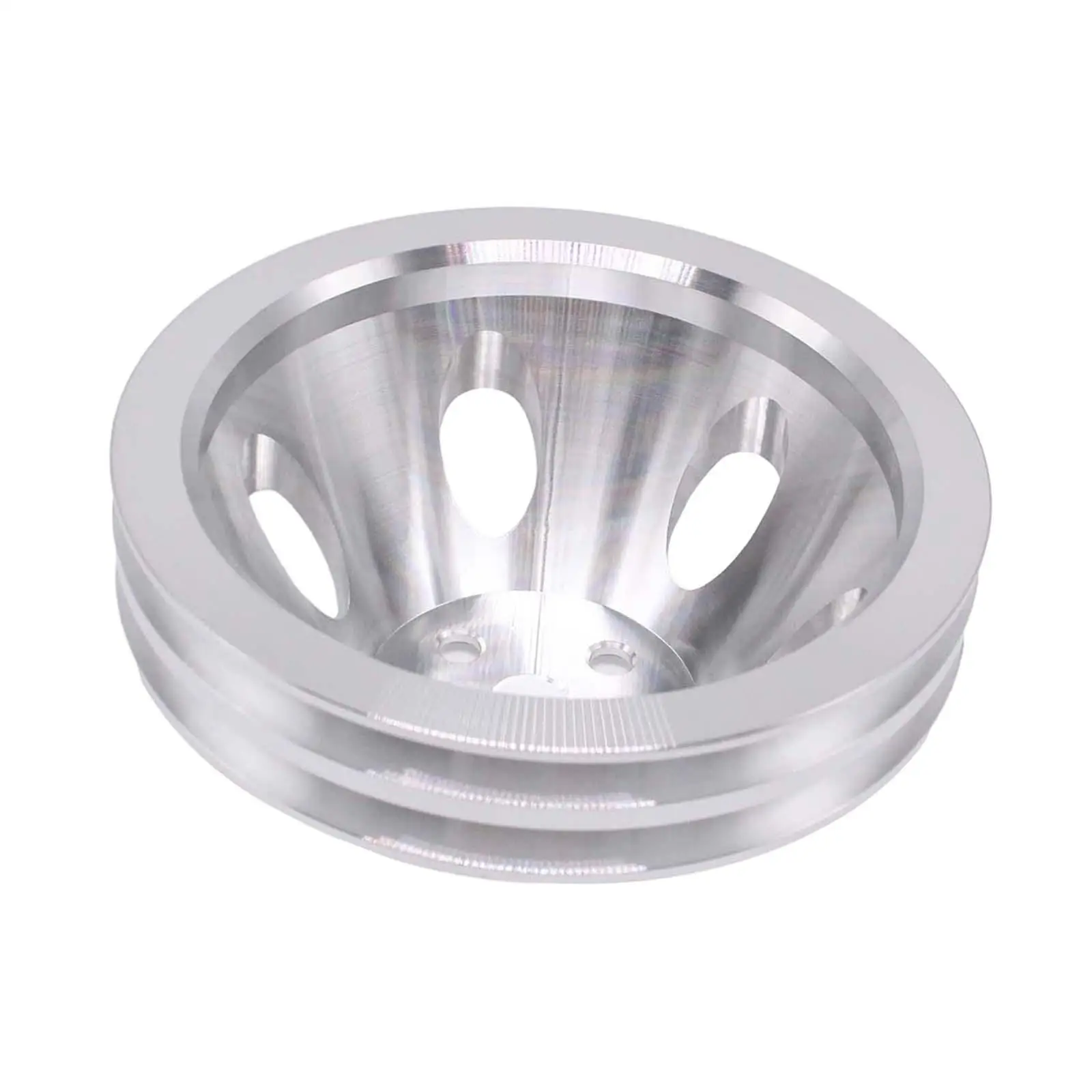 

Double Groove Short Water Pump Pulley Aluminum Durable Engine Part Automotive Upgrade for Chevy 396 427 454
