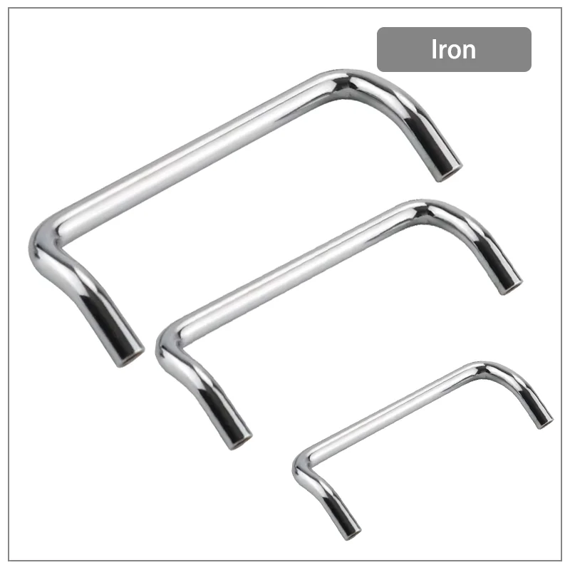 

Carbon Steel Circular Small Diameter Angular Handle Industrial Electrical Equipment Internal Thread Double Bend Handle