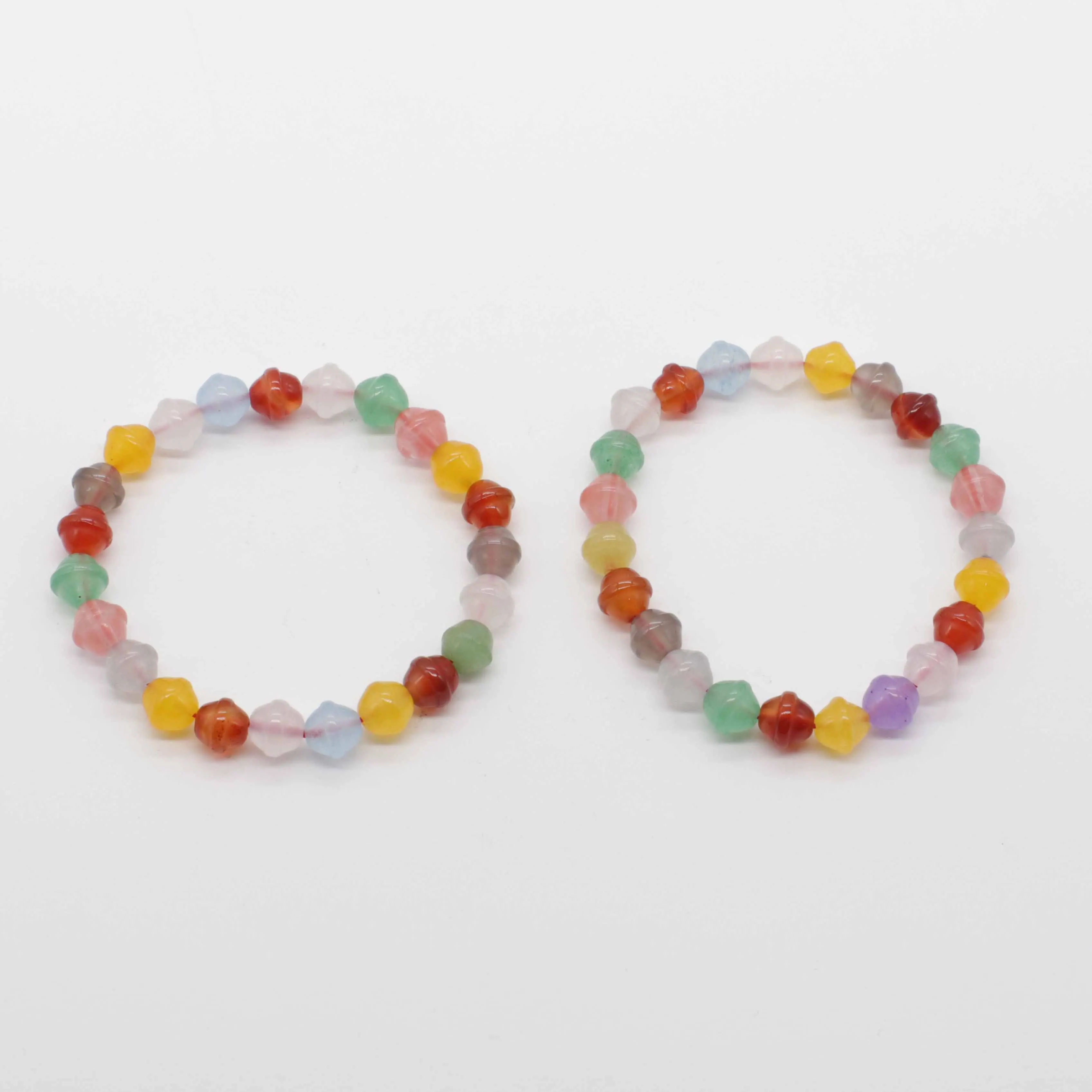 Gains 8 MM  UFO Candy Color Beads Stretch Bracelet Friend Gift Graduation Souvenir Free Shipping