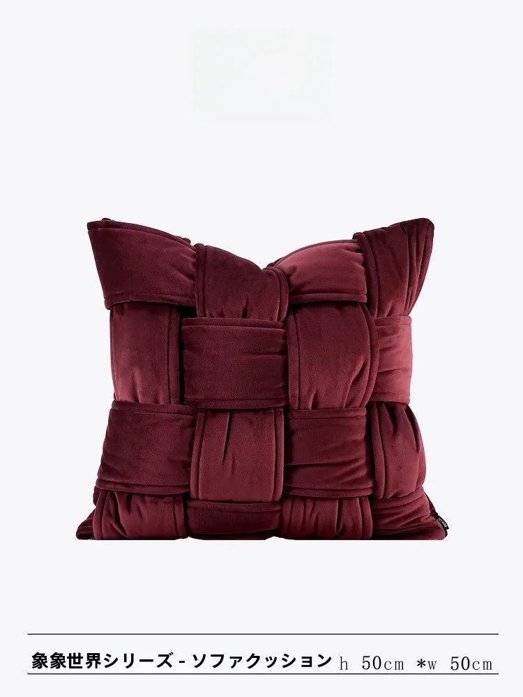 

Подушка Borlos Lady Red Velvet: Роскошная, высококачественная, винтажная, из тканого материала, для дивана, для гостиной, подушка-спинка, простой стиль, с возможностью индивидуального заказа