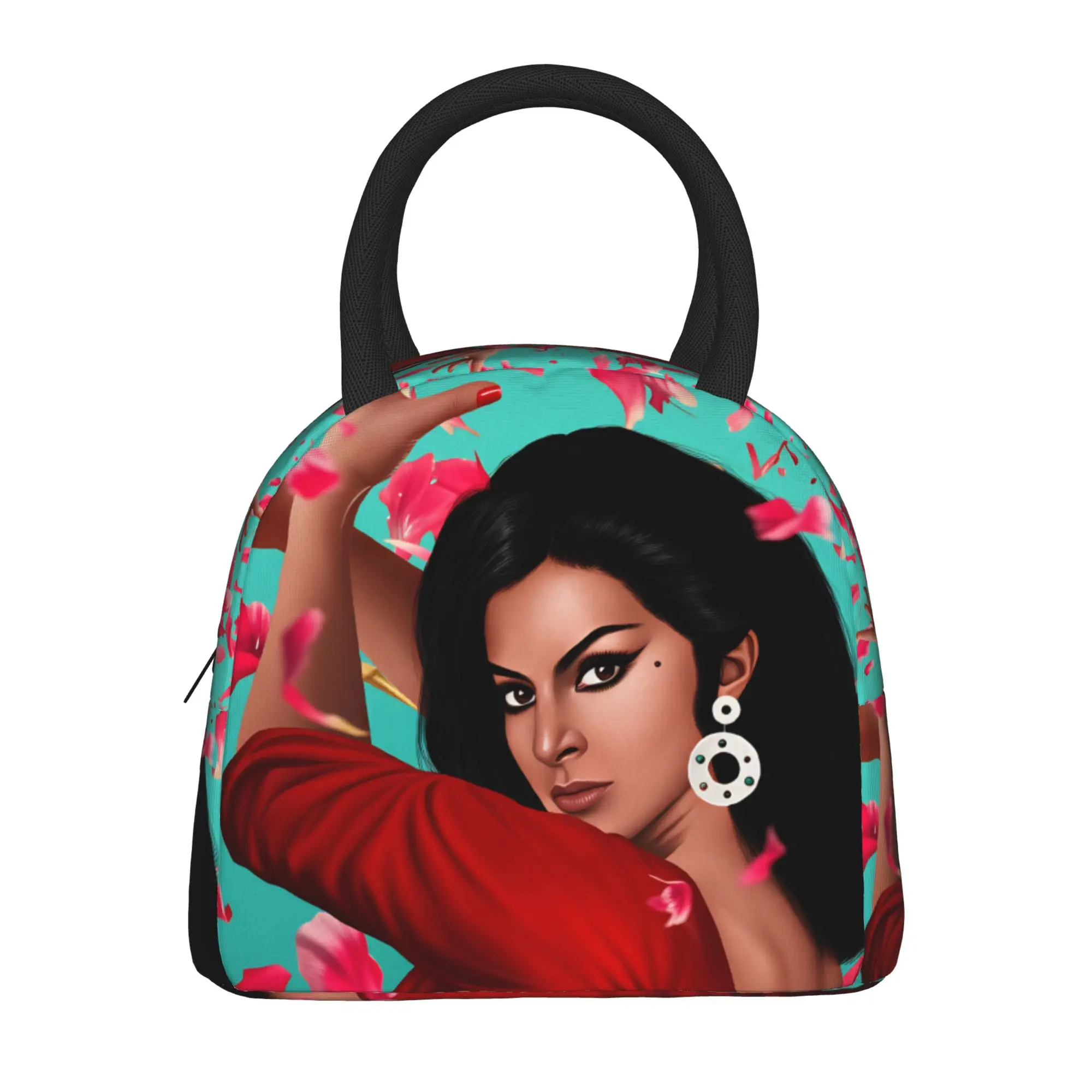 Lola Flores Spanish Dancer Lunch Bag For Adult Design Lunch Box Vintage Office Cooler Bag Portable Oxford Thermal Tote Handbags