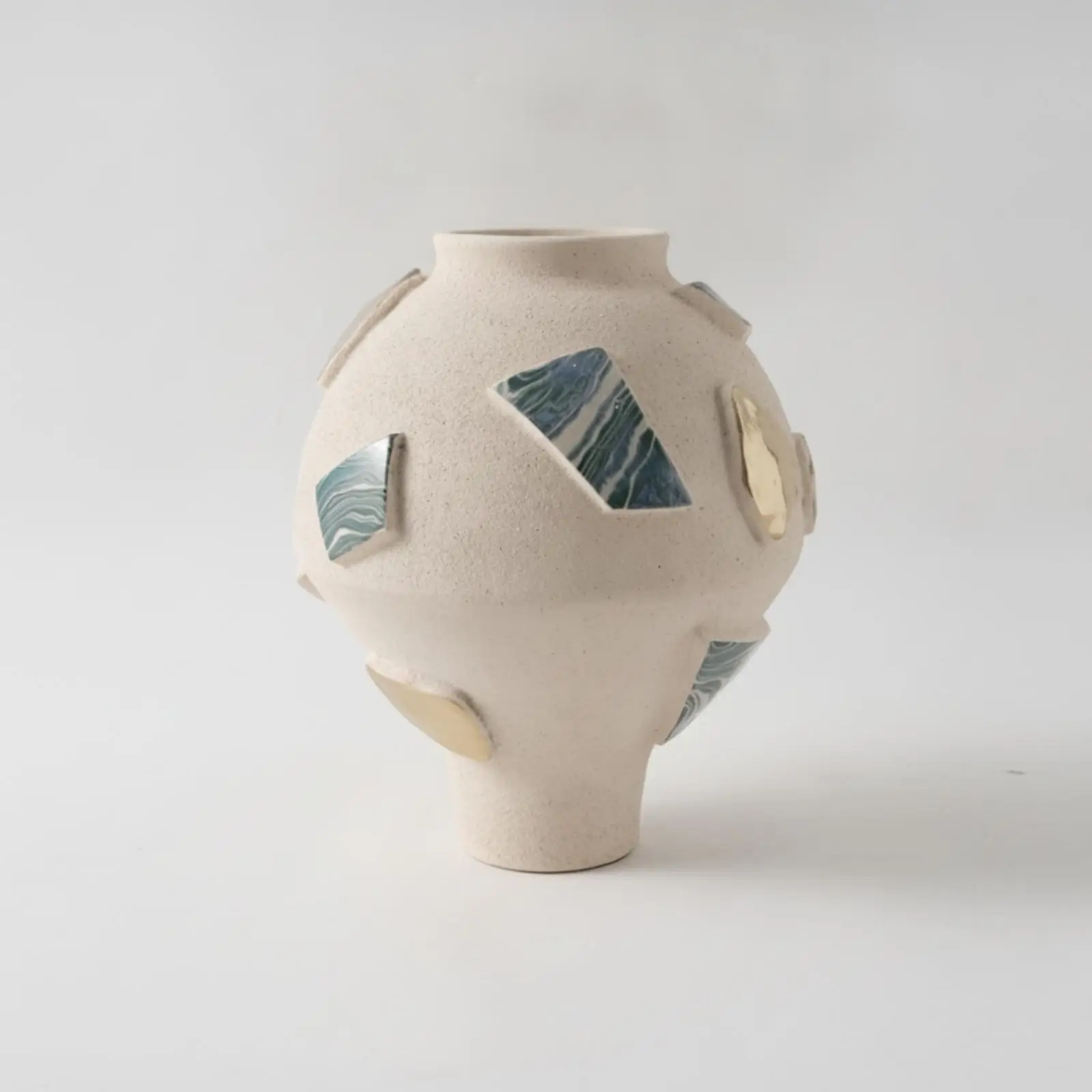 Ceramic Vase Artistic Decorative Vase Wabi Sabi for Entryway, Interior Designers