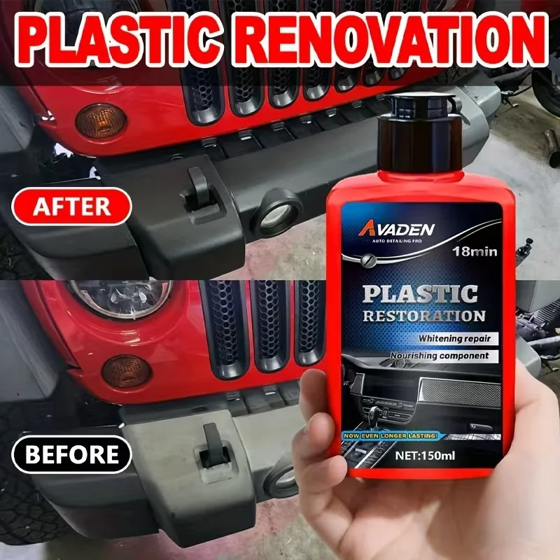 

QIFENGHE Средство для восстановления и обновления пластика – устраняет побеление и выцветание, питательная формула для внутренней и внешней отделки автомобиля, длительный эффект