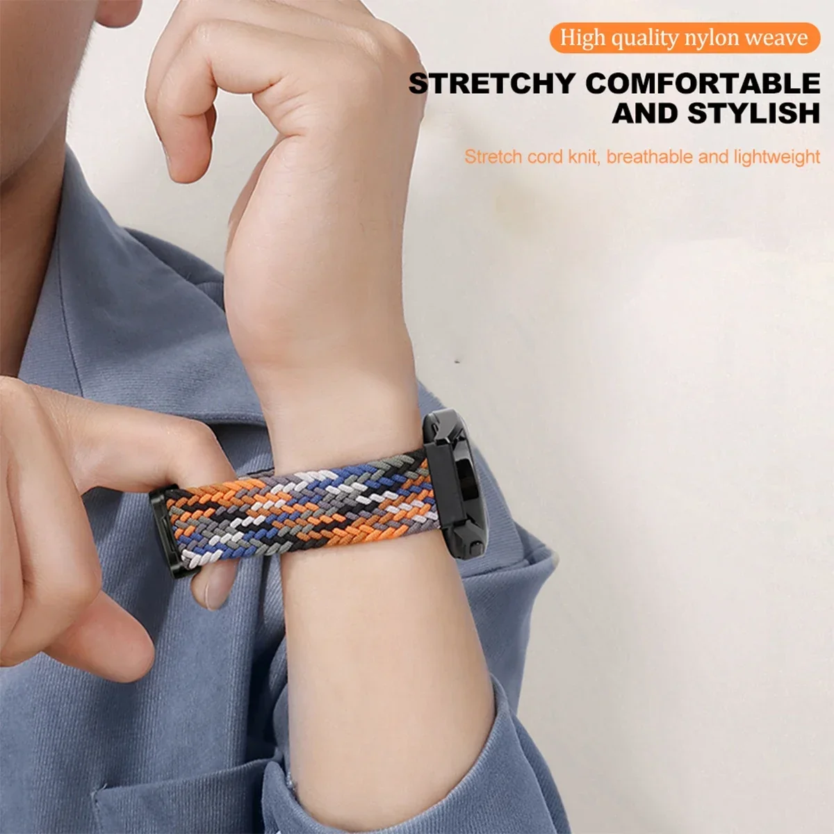 20 22 26mm 탄성 퀵 핏 나일론 스트랩 Enduro2 손목 밴드 Garmin Fenix5 5XPlus 6/7 6/7XPro 8 팔찌 Tactix7Pro WatchBand