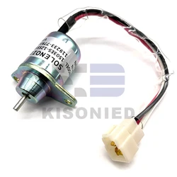 1503ES-12S5SUC5S Fuel Shut Off Solenoid 119653-77950 M806808 for Yanmar 3TNE84 3TNE88 4TNE84 4TNE88 Engine Stop Solenoid 12V