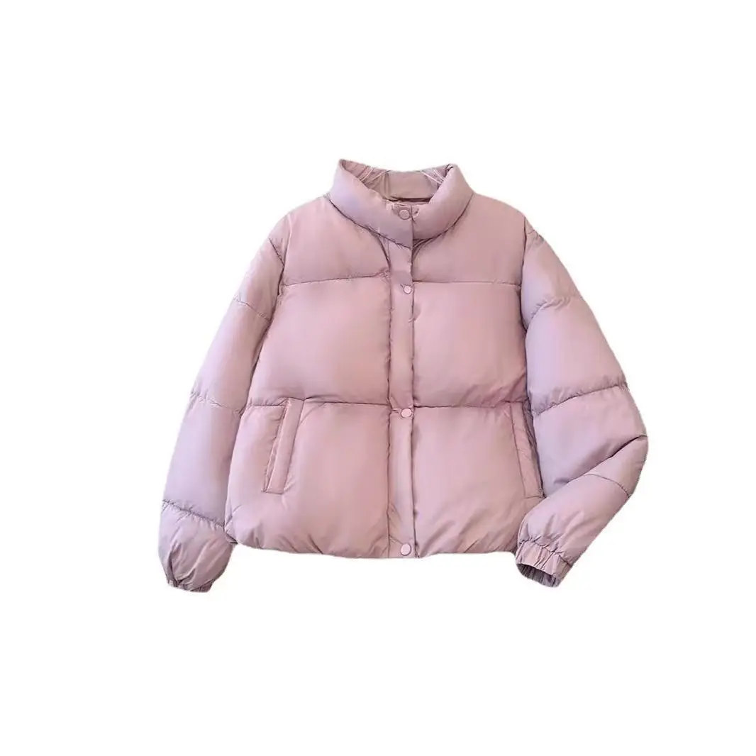 الشتاء النسخة الكورية الجديدة أسفل وسترة قطن للنساء نمط قصير فضفاض الوقوف طوق صغير الحجم المألوف و #5